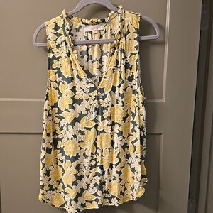 Floral Sleeveless Blouse